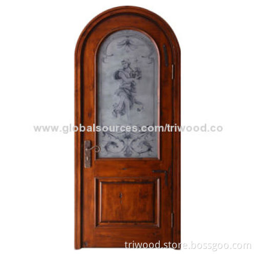 Interior Wooden Door with Timber Core and Environment-friendly Varnish